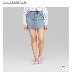 Wild fable acid wash skirt